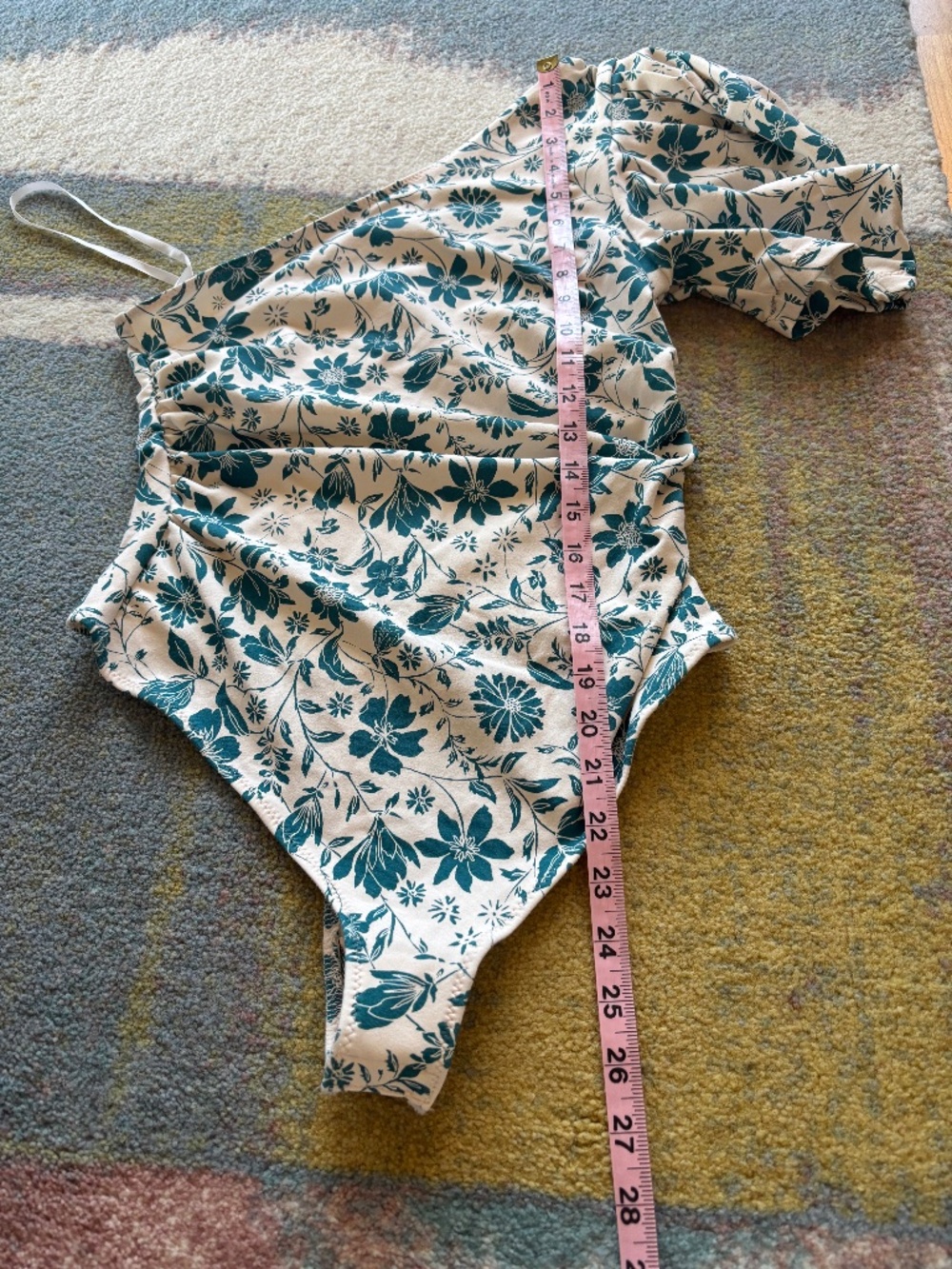 NWT Free People Intimately pink and blue floral bodysuit, S